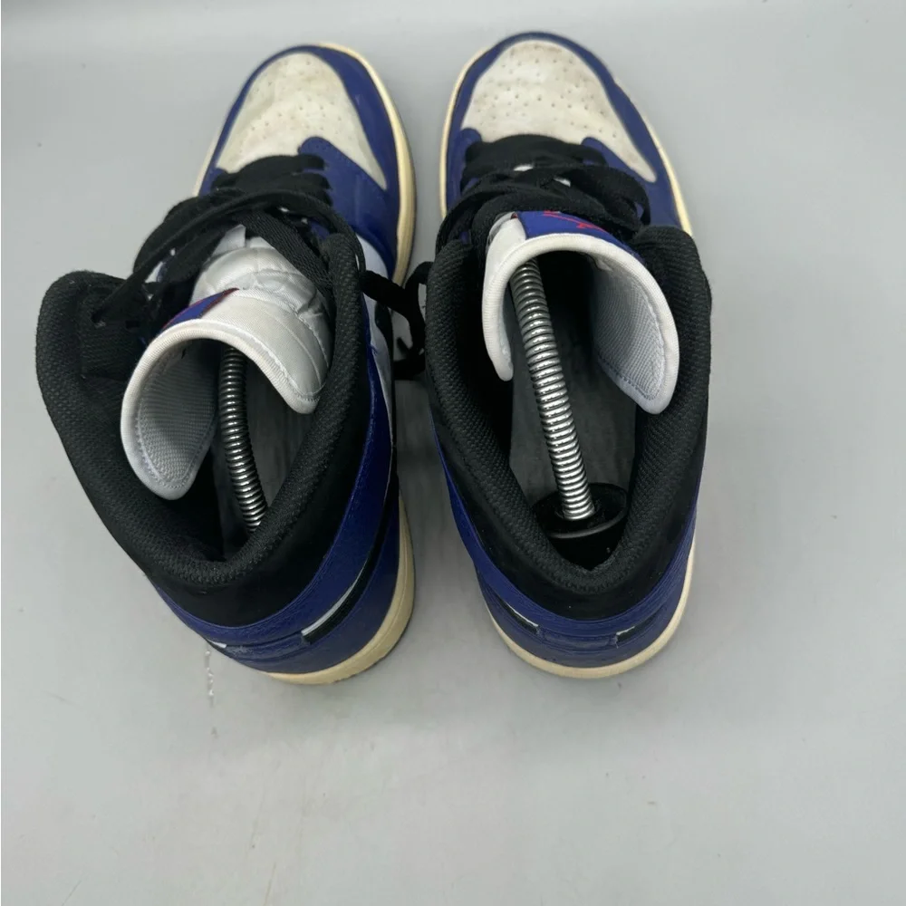 AIR JORDAN 1 RETRO MID SIZE 13 DEEP ROYAL BLUE BLACK WHITE SIZE 11.5